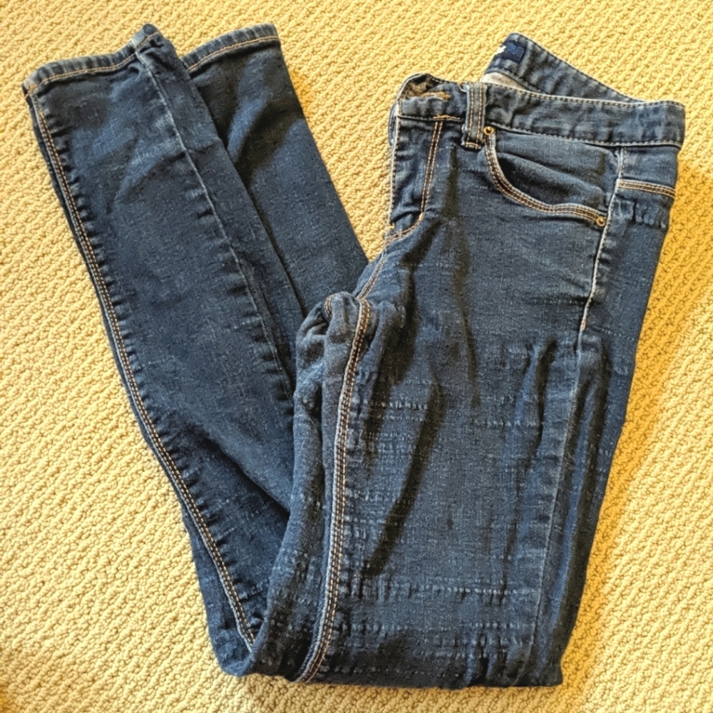 Fox T Rex Skinny Jeans Womens Denim Blue Size 26 Waist XS Leggings Low Rise